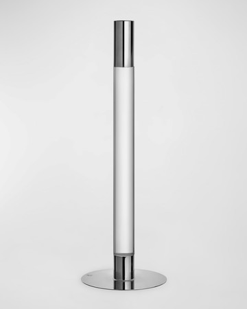 13" Lumiere Candlestick, Silver