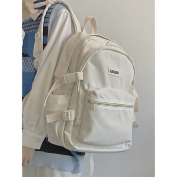 日系ins小眾書包女高顏值簡約百搭學生小清新雙肩包復古少女背包