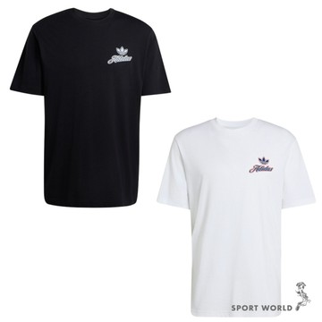 Adidas 短袖上衣 男裝 純棉 白/黑【運動世界】KE2248/KE2249