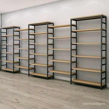 免運展示架書架鐵藝置物架多功能組閤可調節倉儲展示架書架多層收納架儲物架促銷
