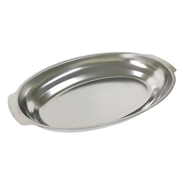 橘之屋 ST加深魚盤 不鏽鋼材質 瓦斯爐/電磁爐適用  1個  Silver