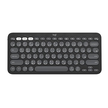 【 Logitech 羅技 】Pebble Keys 2 K380s 石墨灰 跨平台 藍牙鍵盤