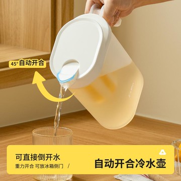 隔日💥冷水壺大容量冰箱家用日式透明涼水壺帶濾網儲水壺耐高溫水果泡茶