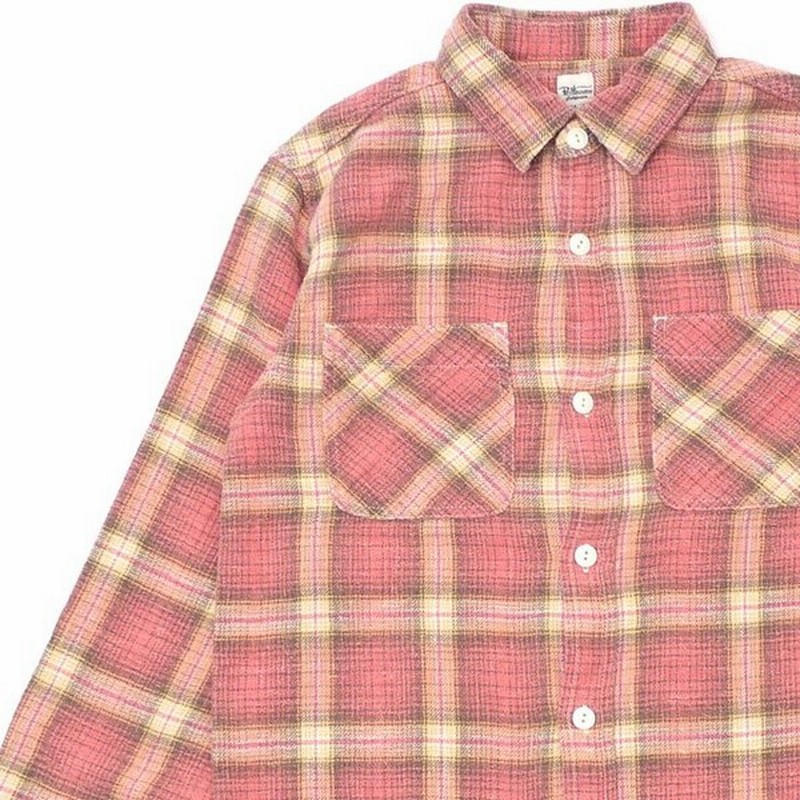 ロンハーマン Ron Herman Check Flannel L S Shirt 長袖シャツ Pink ピンク メンズ 新品 Tops 通販 Lineポイント最大0 5 Get Lineショッピング