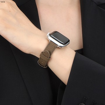 Apple Watch 創意柔軟 細款真皮表帶 女士錶帶 皮質錶帶 4 5 6 7代 41mm 45mm 44mm