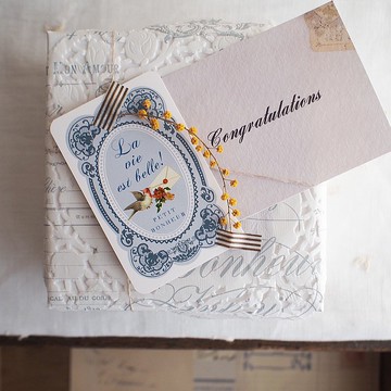 加購品 - 禮品包裝/祝福卡 - 白色禮盒專用