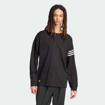 adidas 愛迪達 長袖上衣 女款 運動 三葉草 NEU C LS 黑 IW0978