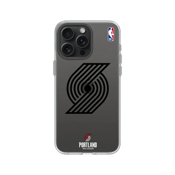 iPhone 15 Pro Max Clear 透明 - NBA - B&W-波特蘭拓荒者 Portland Trail Blazers B&W - Light