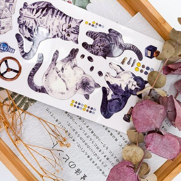 KR461_貓咪世界C Cats World C/轉印貼紙