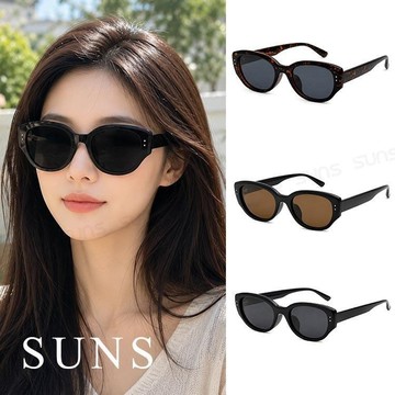 【SUNS】TR90偏光墨鏡 韓版貓眼偏光太陽眼鏡 大框顯小臉 防眩光 抗UV400 (2417)