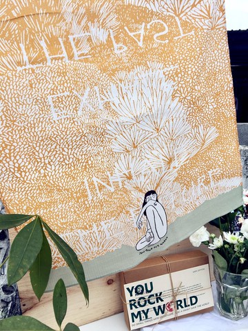 一件攜帶信息的小純棉手帕, 減少對一次性用品使用的環保選擇