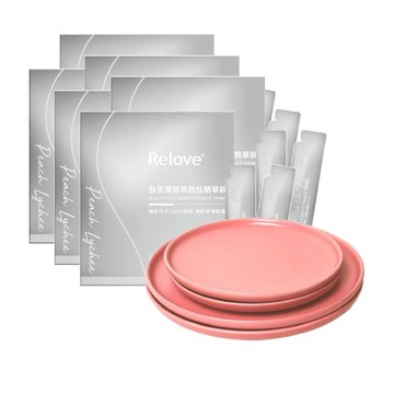 【RELOVE】肽澎彈膠原胜肽精華飲15包/盒x6(送NEOFLAM 蜜桃雪酪陶瓷餐盤4件/組)