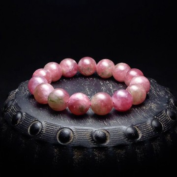 梅紅西瓜大碧璽13+mm 手鍊 手鏈 手圍:16cm QBR-00117