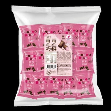 盛香珍 可可巧酥量販包-草莓巧克力風味375g/包