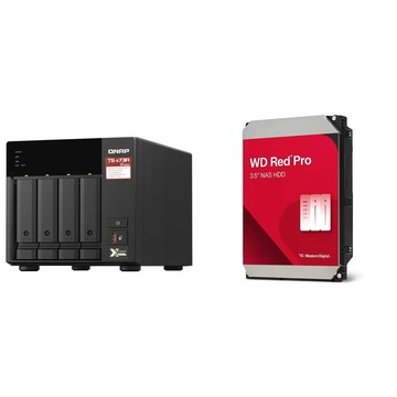 QNAP 〈鈔省價〉QNAP TS-473A-8G NAS+WD 紅標 Pro 8TB NAS硬碟(X2)