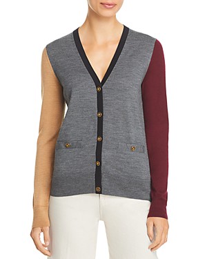 Tory Burch Madeline Color Block Cardigan Bloomingdales AU