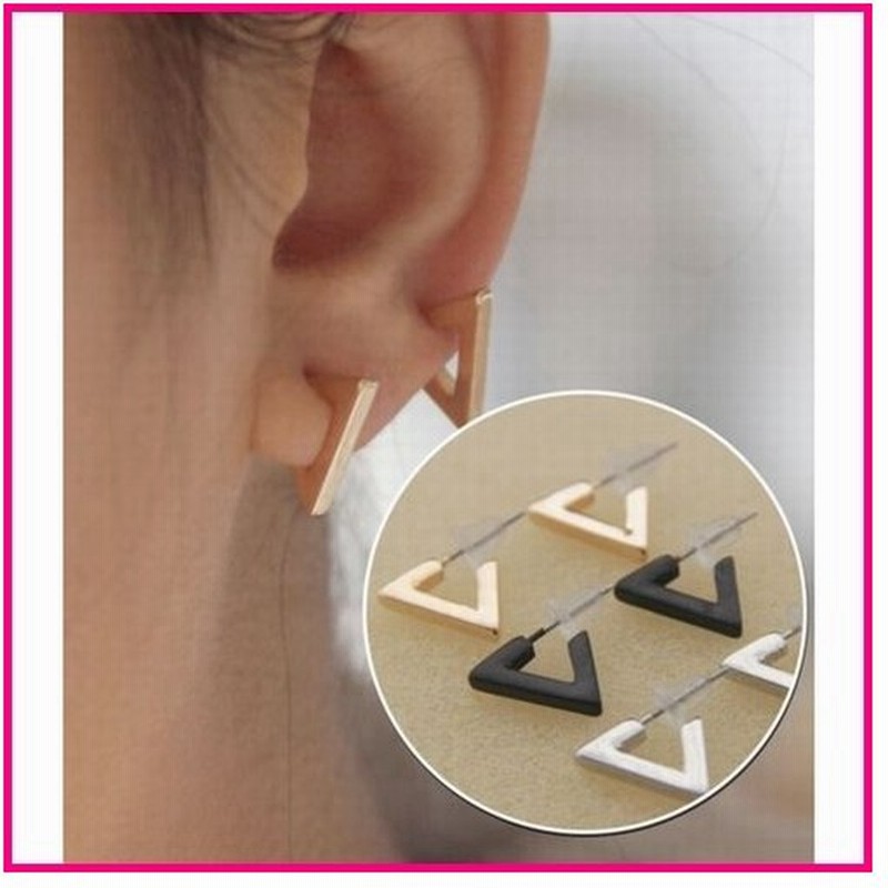 ピアス レディース ピアス 三角 ピアス トライアングル ピアス 黒 ピアス パーツ キャッチ アクセサリー 三角 トライアングル イヤリング News 超目玉 増田 通販 Lineポイント最大0 5 Get Lineショッピング