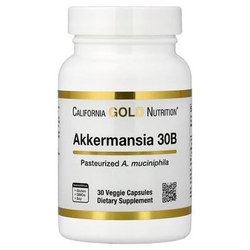 California Gold Nutrition, Akkermansia 30B，150 毫克，30 粒素食膠囊