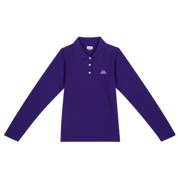 KAPPA義大利時尚吸濕排汗女性長袖POLO 紫 322B6GWR2W