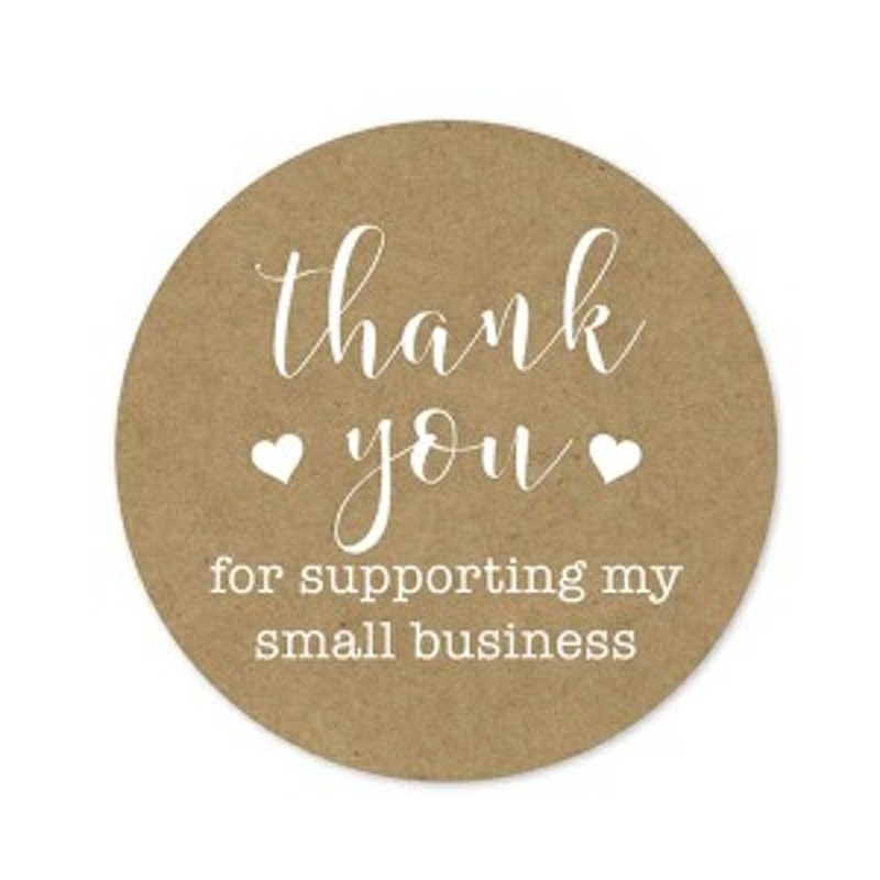 ギフトシール「thank you for supporting my small business