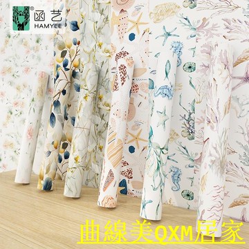免運 速發 加厚墻紙 自粘兒童臥室背景墻改造墻貼防水海底世界即時貼壁紙【Q111】