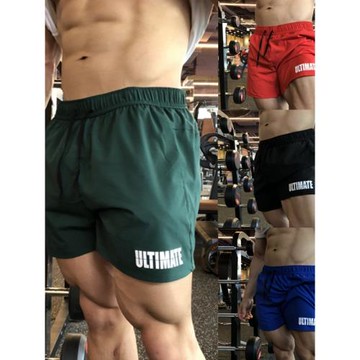 美式潮流男士深蹲田徑速干三分褲顯身材健美訓練彈力休閑運動短褲