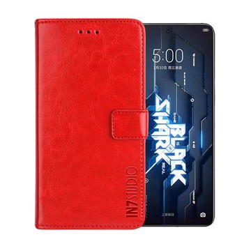 IN7 瘋馬紋 黑鯊 5 (6.67吋) 錢包式 磁扣側掀PU皮套 吊飾孔 手機皮套保護殼