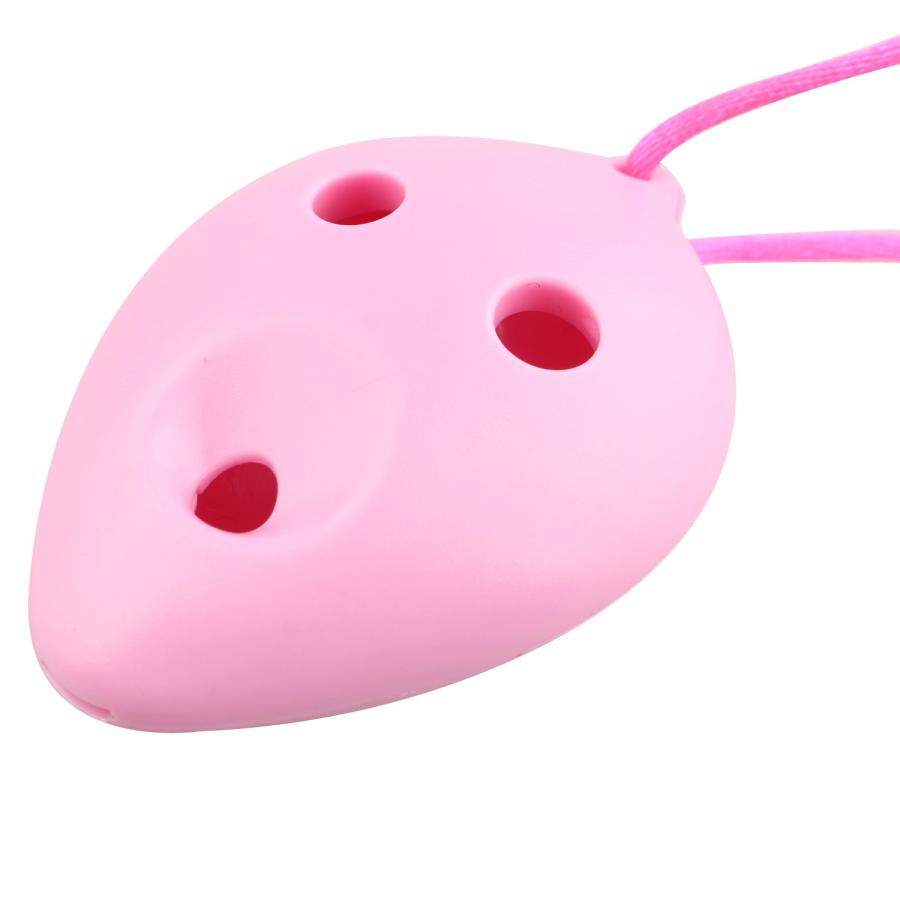 6穴 アルト C調 Ocarina 管吹奏 楽器 ABS 樹脂 プラスチック オカリナ ピンク