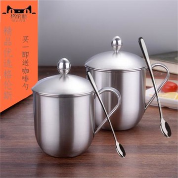 304不銹鋼水杯口杯牛奶杯家用喝水茶杯缸幼兒園杯子會議杯中山杯