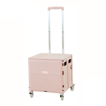 CÜBIE 滑蓋美型購物車 大款 透白輪  霧粉  1個