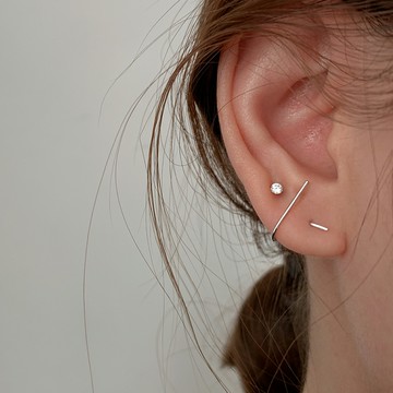 小寶s925純銀幾何耳環小眾設計感2021年新款潮高級精致氣質創意女