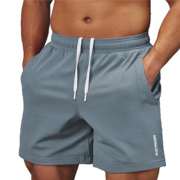GYMARM健身運動速干透氣網眼短褲男夏季美式休閑寬松籃球四分褲