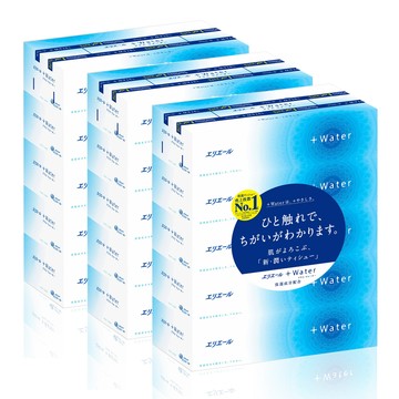 日本大王 elleair Water水潤柔感抽取面紙(180抽x5盒) x3串組