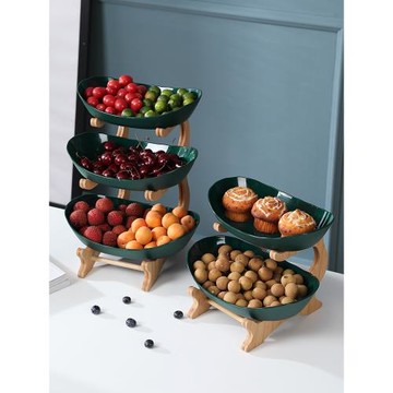 創意水果盤北歐輕奢果盤家用個性客廳茶幾多層零食盤點心盤甘果盤