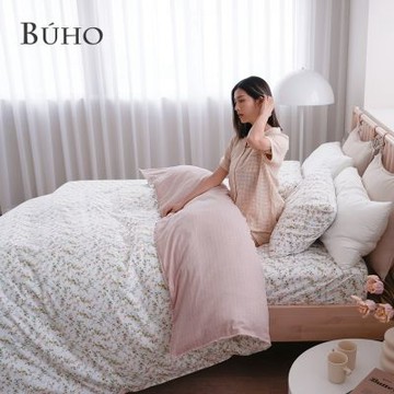 BUHO 天然嚴選純棉單人舖棉兩用被套(4.5x6.5尺)(春喃朝露)