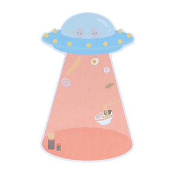 UFO吸走日常 明飛行便利貼