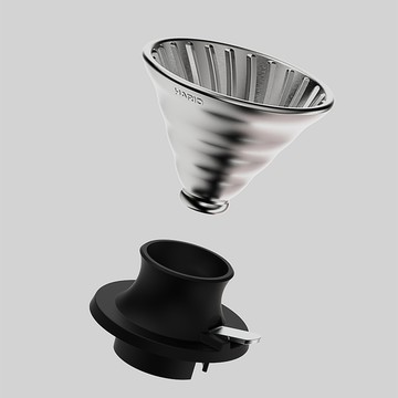 【HARIO】V60 雙層不鏽鋼02濾杯