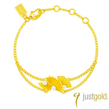 【Just Gold 鎮金店】綻美de Perle 黃金手鍊