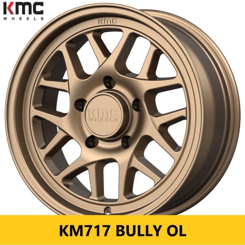 本場USオフ系に! JB74 ジムニーシエラ用 KMC KM717 BULLY OL 7.0J×16in IS10 139.7 5穴 マットブロンズ色  新品ホイール4本 | LINEブランドカタログ