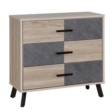 【MUNA 家居】亞伯特2.7尺三斗櫃