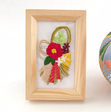 新年註繩裝飾刺繡框刺繡布料面板