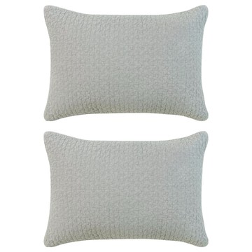 shez Home 韓國製造 療癒顏料染枕頭套 2入  50x70cm  2個  淺灰