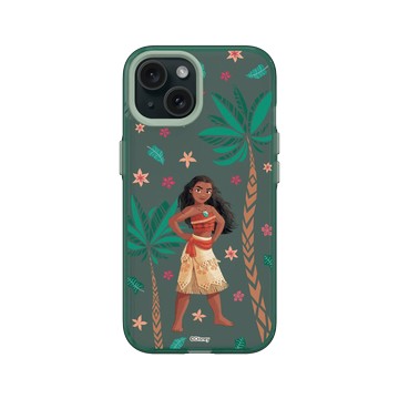 iPhone 15 Clear 憂墨綠 - 迪士尼-公主系列 Disney Princess - 迪士尼公主 - 莫阿娜公主