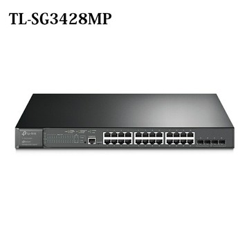 【享最高折300】TP-LINK TL-SG3428MP JetStream 28埠Gigabit 含24埠PoE+ L2管理型交換器