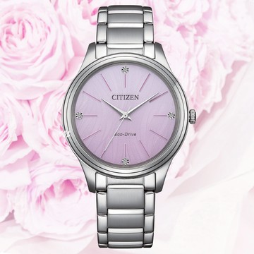 CITIZEN 星辰 LADYS系列 光動能女錶 EM1220-58X