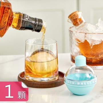荷生活 矽膠底透明上蓋大號冰球模具 威士忌慢融化大製冰格 四入