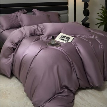 60支100%天絲 親膚透氣兩用被床組  特大(7尺)  深紫色