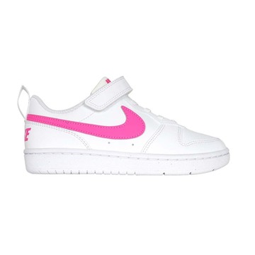 NIKE COURT BOROUGH LOW RECRAFT 女中童運動休閒鞋 DV5457-113 白粉紅