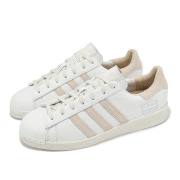 adidas 休閒鞋 Superstar Lux 男鞋 白 杏色 小白鞋 經典 貝殼頭 愛迪達 IG1383