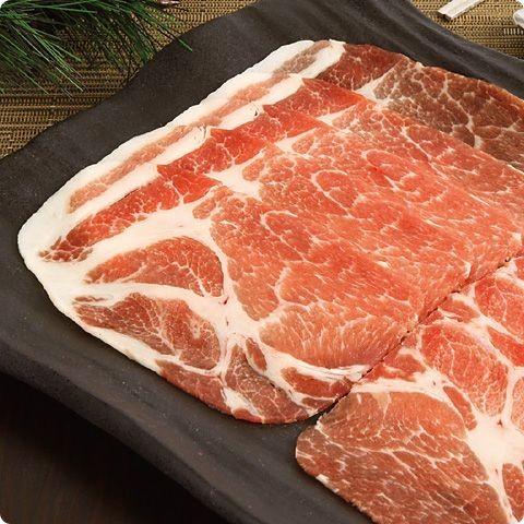 [凍]豚肩ローススライス 約1ｋｇ(厚さ5mm)-チリ産 韓国焼肉 BBQ